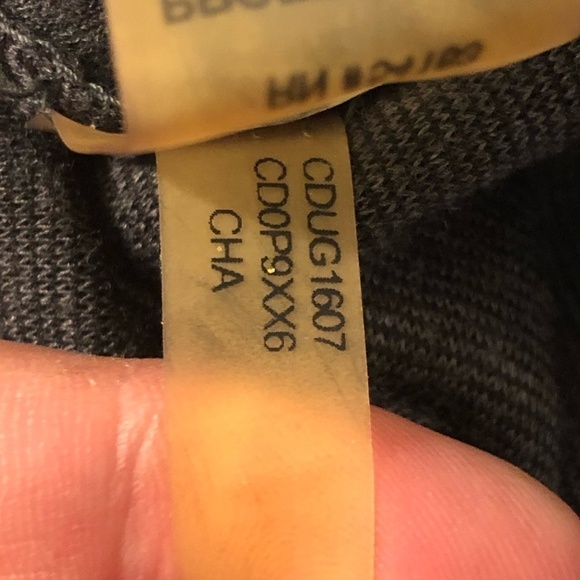 CALVIN KLEIN Sheath Dress Women's Size Small Gray Sleeveless Knit Stripes - Picture 7 of 9